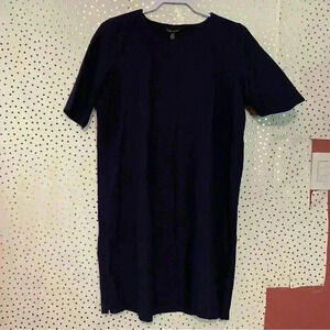 Eileen Fisher Washable Stretch Crepe Side Zip Dress